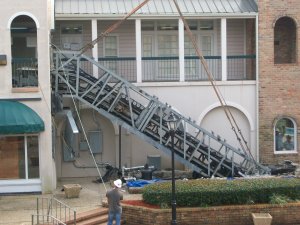 Escalator at Tulane Family Health Center