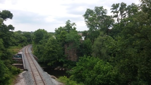 View From a Pedestrian Bridge on the Gwynns Falls Trail Just South of Wilkens Avenue