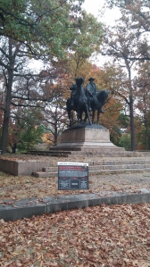 Join the Conversation Sign in Front of the Lee-Jackson Monument at Wyman Park and Art Museum Drives