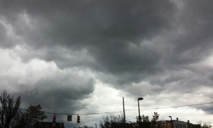 Stormy Skies Over North Avenue at Guilford